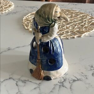 Rare 1980 RJ Drinkwater Kitchen Witch Storage Organizer Utensil Caddy - 7.5”